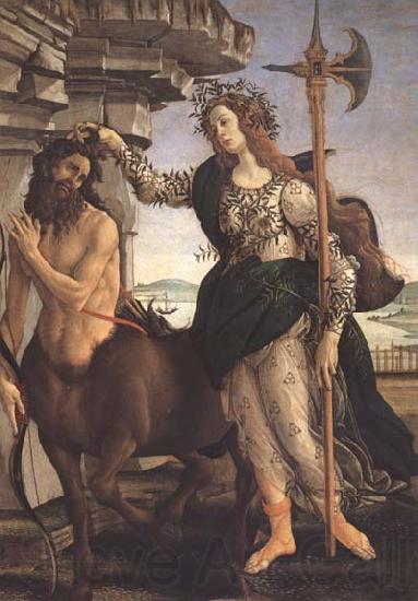 Sandro Botticelli Pallas and the Centaur